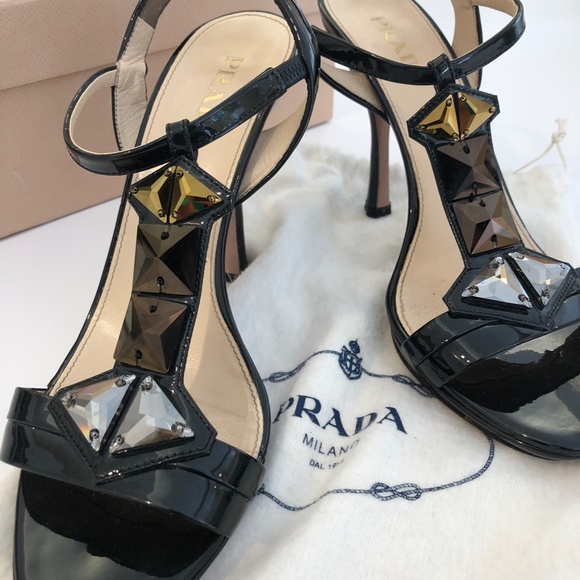 Prada heels with jewels - Picture 2 of 2